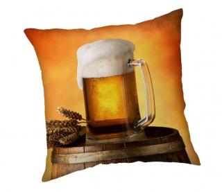 JERRY FABRICS Polštářek Pivo Polyester 40/40 cm