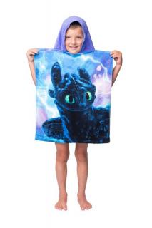 JERRY FABRICS Pončo Jak vycvičit draka Bavlna - Froté, 50/115 cm
