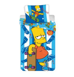 Jerry Fabrics povlečení bavlna Simpsons Bart skater 140x200 70x90