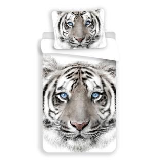JERRY FABRICS Povlečení Bílý Tygr 100% Bavlna 140x200cm
