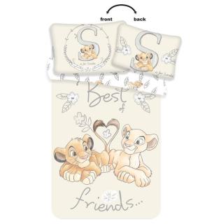 JERRY FABRICS Povlečení do postýlky Lví Král best friends baby  Bavlna, 100/135, 40/60 cm