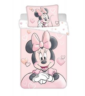 JERRY FABRICS Povlečení do postýlky Minnie Powder pink baby  Bavlna, 100/135, 40/60 cm