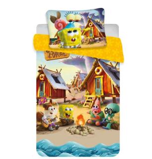 JERRY FABRICS Povlečení do postýlky SpongeBob baby Bavlna 100/135, 40/60 cm