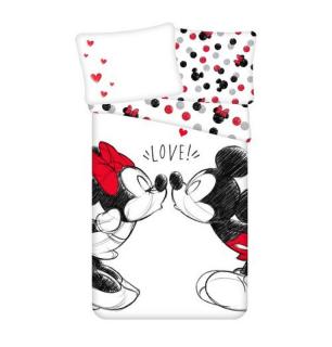 JERRY FABRICS Povlečení Mickey a Minnie Love 04 Bavlna 140/200, 70/90 cm