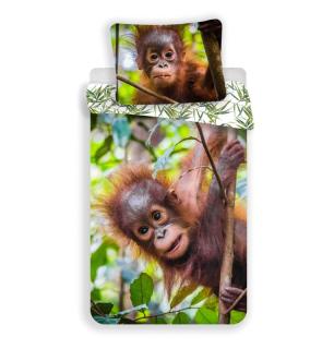 JERRY FABRICS Povlečení Orangutan 02 Bavlna 140/200, 70/90 cm