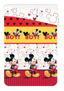 JERRY FABRICS Prošívaná deka Mickey 180x260cm, 100% polyester
