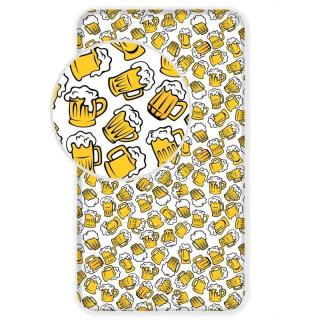 JERRY FABRICS Prostěradlo Pivo Bavlna, 90/200 cm