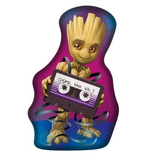 JERRY FABRICS Tvarovaný mikroplyšový polštářek Groot 100% polyester 32x21 cm