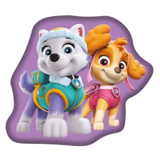 JERRY FABRICS Tvarovaný mikroplyšový polštářek Paw Patrol Purple 100% polyester 27x33 cm