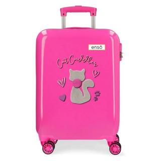 JOUMMABAGS Cestovní kufr ABS Enso Cat Cuddler  ABS plast, 55 cm