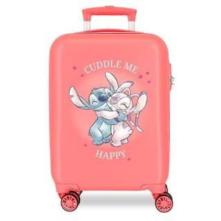JOUMMABAGS Cestovní kufr ABS Lilo and Stitch cuddle me coral 50 cm