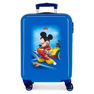 JOUMMABAGS Cestovní kufr ABS Mickey Lets Roll blue  ABS plast, 55 cm