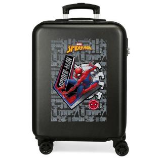 JOUMMABAGS Cestovní kufr ABS Spiderman Great Power black ABS plast 55x38x20 cm