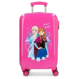 JOUMMABAGS Cestovní kufr Ledové Království Dream of Magic Fuchsia ABS plast 55 cm