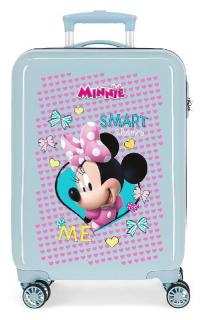 JOUMMABAGS Cestovní kufr Minnie Enjoy Blue ABS plast 55x38x20 cm