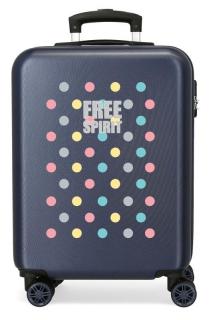 JOUMMABAGS Cestovní kufr Movom Free Dots Marino ABS plast 55 cm