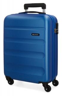 JOUMMABAGS Cestovní kufr Roll Road Flex Blue ABS plast 55 cm