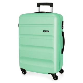 JOUMMABAGS Cestovní kufr Roll Road Flex Green ABS plast 65 cm
