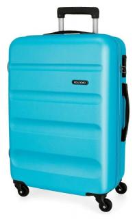 JOUMMABAGS Cestovní kufr Roll Road Flex Light Blue ABS plast 75 cm