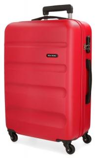 JOUMMABAGS Cestovní kufr Roll Road Flex Red ABS plast 75 cm
