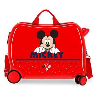 JOUMMABAGS Dětský kufřík na kolečkách Mickey Happy MAXI ABS plast 50x38x20 cm
