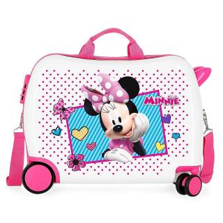 JOUMMABAGS Dětský kufřík na kolečkách Minnie Joy MAXI ABS plast, 50x38x20 cm