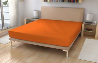 Polášek Froté prostěradlo Sytě oranžová Bavlna/polyamid 220g/m 60/120 cm