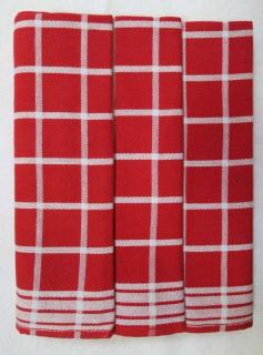 Polášek Kuchyňské utěrky z Egyptské bavlny vzor č.1 sada 3ks 50x70cm