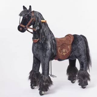 Ponnie Jezdící kůň Ebony S 3-6 let, max. váha jezdce 30 kg cm