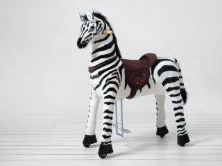 Ponnie Jezdící kůň Zebra M 5-12 let,  max. váha jezdce 50 kg