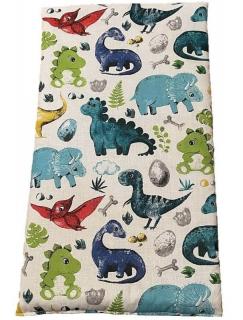 SDS Matrace do postýlky pro panenky Dino  Bavlna, výplň: Polyester, 50/28 cm