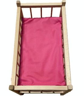SDS Matrace do postýlky pro panenky Růžová Bavlna, výplň: Polyester, 50/28 cm