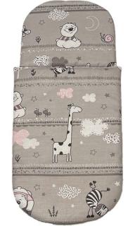 SDS Peřinky do kočárku pro panenky Zvířátka růžová Bavlna, výplň: Polyester, 1x 27x40 cm / 25x20 cm