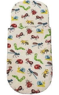 SDS Peřinky do kočárku pro panenky Zvířátka z louky Bavlna, výplň: Polyester, 1x 27x40 cm / 25x20 cm