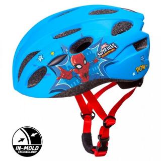 SEVEN Dětská cyklo přilba in mold Spiderman modrá 52-56 cm
