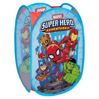 SEVEN Koš na hračky Super Hero Polyester 36x36x58 cm