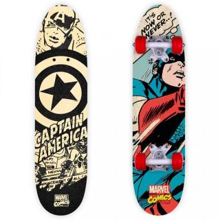 SEVEN Skateboard dřevěný Avengers Kapitán Amerika 9 vrstvý čínský javor, 1x 61x15x8 cm