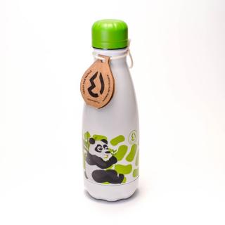 Water Revolution Dětská nerezová Termo láhev na pití Panda 350 ml