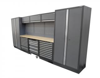 AKČNÍ SET Sestava 8 ks dílenského nábytku SET-CA01078 s dřevěnou pracovní deskou MB-TGW80