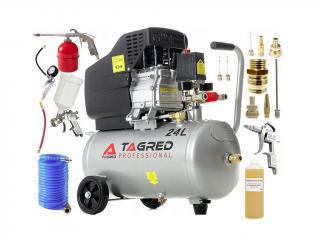 AKČNÍ SET SETTA300NM, Olejový kompresor 24l, 230V s příslušenstvím | 2500W