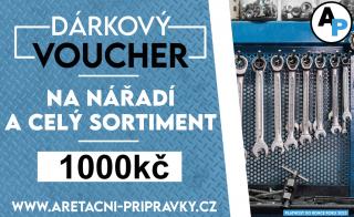 Dárkový poukaz na nářadí 1000 Kč - voucher, Aretační-přípravky.cz