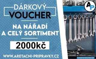 Dárkový poukaz na nářadí 2000 Kč - voucher, Aretační-přípravky.cz