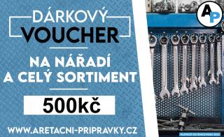 Dárkový poukaz na nářadí 500 Kč - voucher, Aretační-přípravky.cz