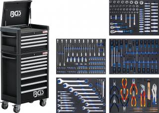 Dílenský vozík Pro Standard Maxi, 12 zásuvek s 263 nástroji