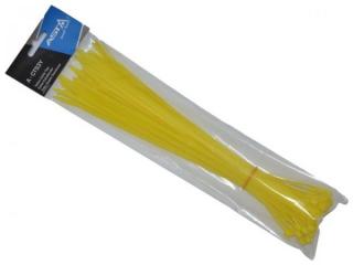 Elektrikářské stahovací pásky - zdrhovačky 50ks žluté Asta, A-CT53Y