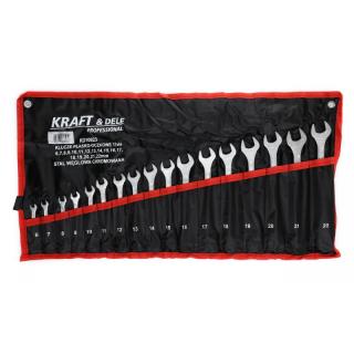 Kraft&Dele KD10923, Sada očko-plochých klíčů 17 ks