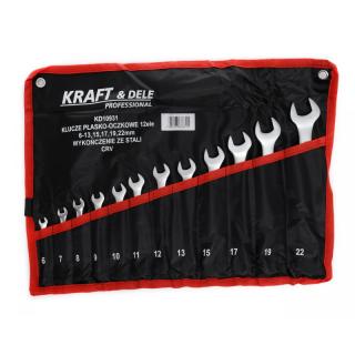 Kraft&Dele KD10931, Sada očko-plochých klíčů 12 ks