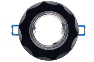 Kruhový rámeček (pouzdro) černý pro zápustná LED svítidla