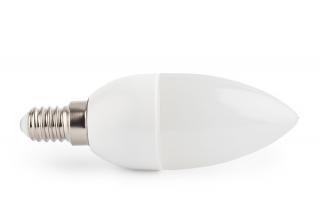 LED žárovka E14 bílá neutrální 8W C37 CCD