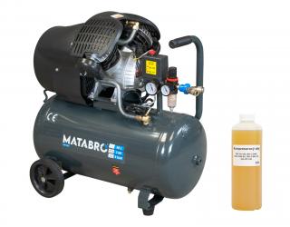 Matabro MB-K106, Olejový kompresor 50l, 230V s odlučovačem | 3500W